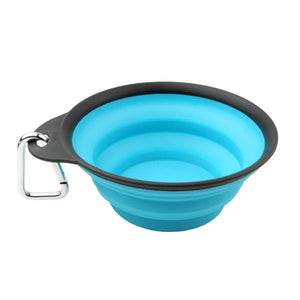 Collapsible Silicone Dog Bowl, 4 Asst.