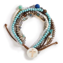 Load image into Gallery viewer, Turquoise Your Journey Prayer Bracelet