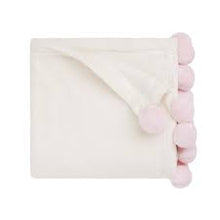 Load image into Gallery viewer, Pom-Pom Baby Blanket - Asst. Colors