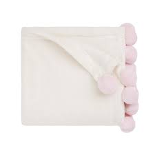 Pom-Pom Baby Blanket - Asst. Colors
