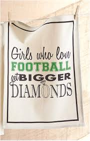 Girls Who Love Football Grain Sack Towel