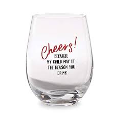 Cheers! Wine Glass