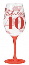 Load image into Gallery viewer, Acrylic Birthday Wine Glasses, 2 Asst.