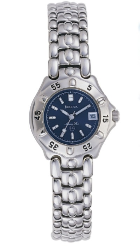 Silver and Blue Men's Watch (Model: 96M12)