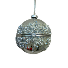 Load image into Gallery viewer, Glass Hinged Open Ball Ornament