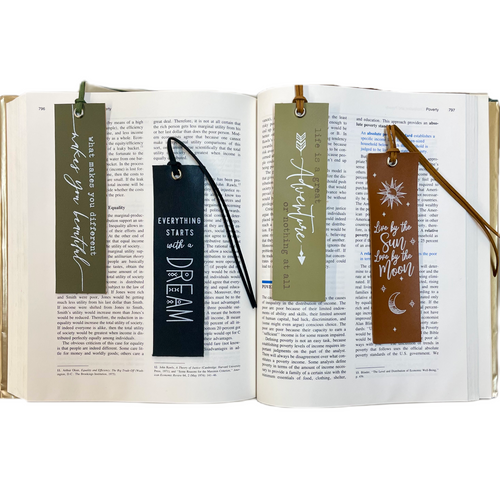 Sentiment Fabric Bookmark, Asst. 4