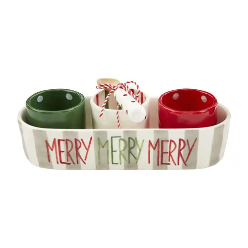 Merry Cracker and Dip Bowl Set