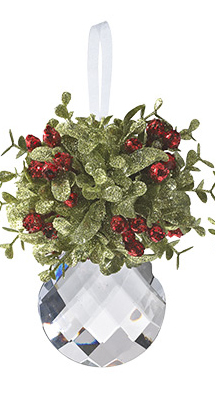 Kissing Krystal Ornament