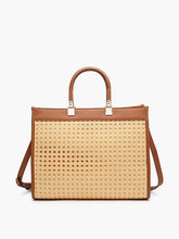 Load image into Gallery viewer, Mia Rattan Tote