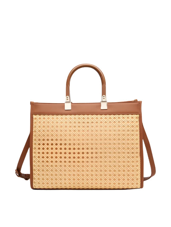 Mia Rattan Tote