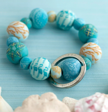 Load image into Gallery viewer, Large Clay Bead Keychain - Asst. Colors