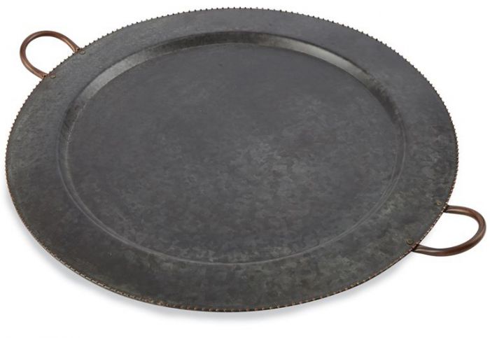 Galvanized Tin Round Tray