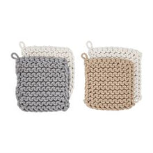 Load image into Gallery viewer, Neutral Crochet Pot Holder Sets