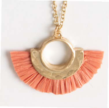 Load image into Gallery viewer, Paradise Raffia Short Necklace, 2 Asst.