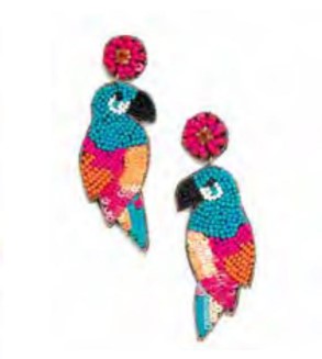 Colorful Parrot Earrings