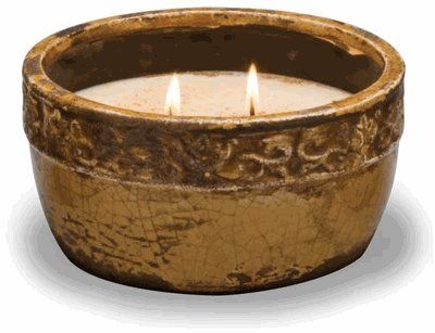 White Peach & Clove Round Vintage Bowl Candle