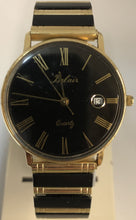 Load image into Gallery viewer, Gold and Black Quartz Men&#39;s Watch