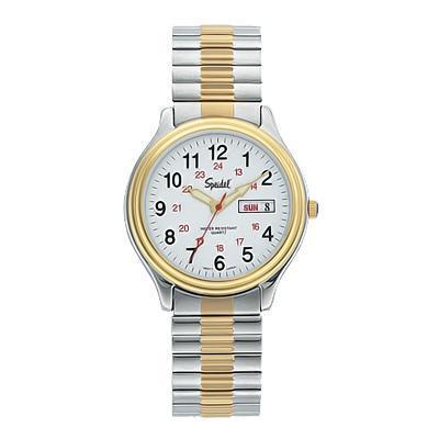 Two Tone Men's Railroad Watch Collection With Twist-O-Flex Bands Model 60333916