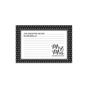 Mr. and Mrs. Recipe Cards
