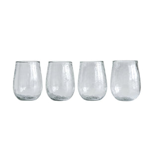 Recycled Glass Stemless Wine Glasses