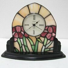 Stained Glass Table Clock 