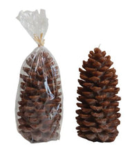 Load image into Gallery viewer, Unscented Pinecone Shaped Candle