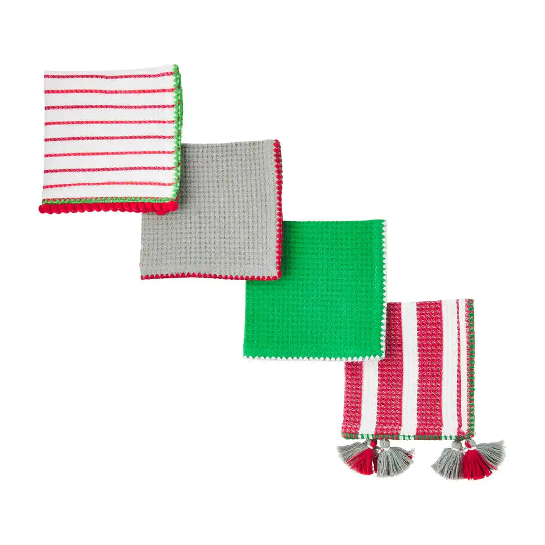 Christmas Waffle Towel Set, Asst. Styles